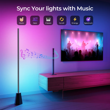 ShineCrag  RGBWW Smart Corner Floor Lamp